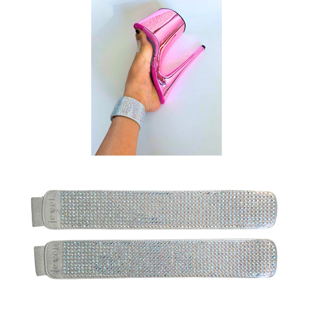 White Diamond Ankle Strap